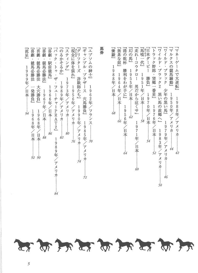 馬映画１００選２左側