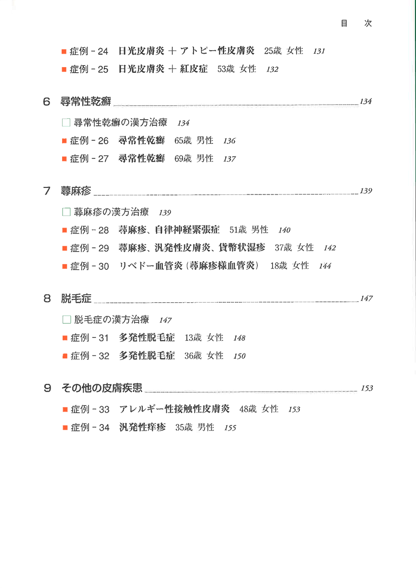 図解・症例　皮膚疾患の漢方治療4右側