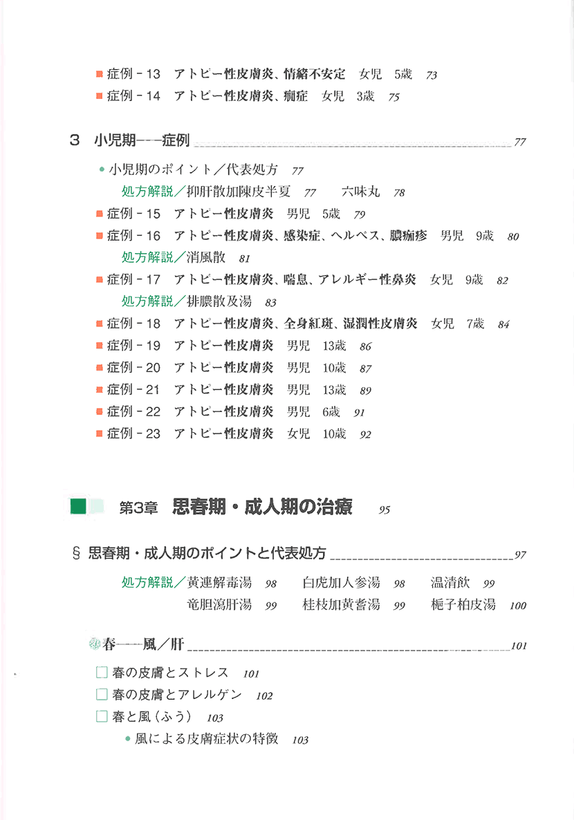 図解・症例　アトピー性皮膚炎の漢方治療4左側