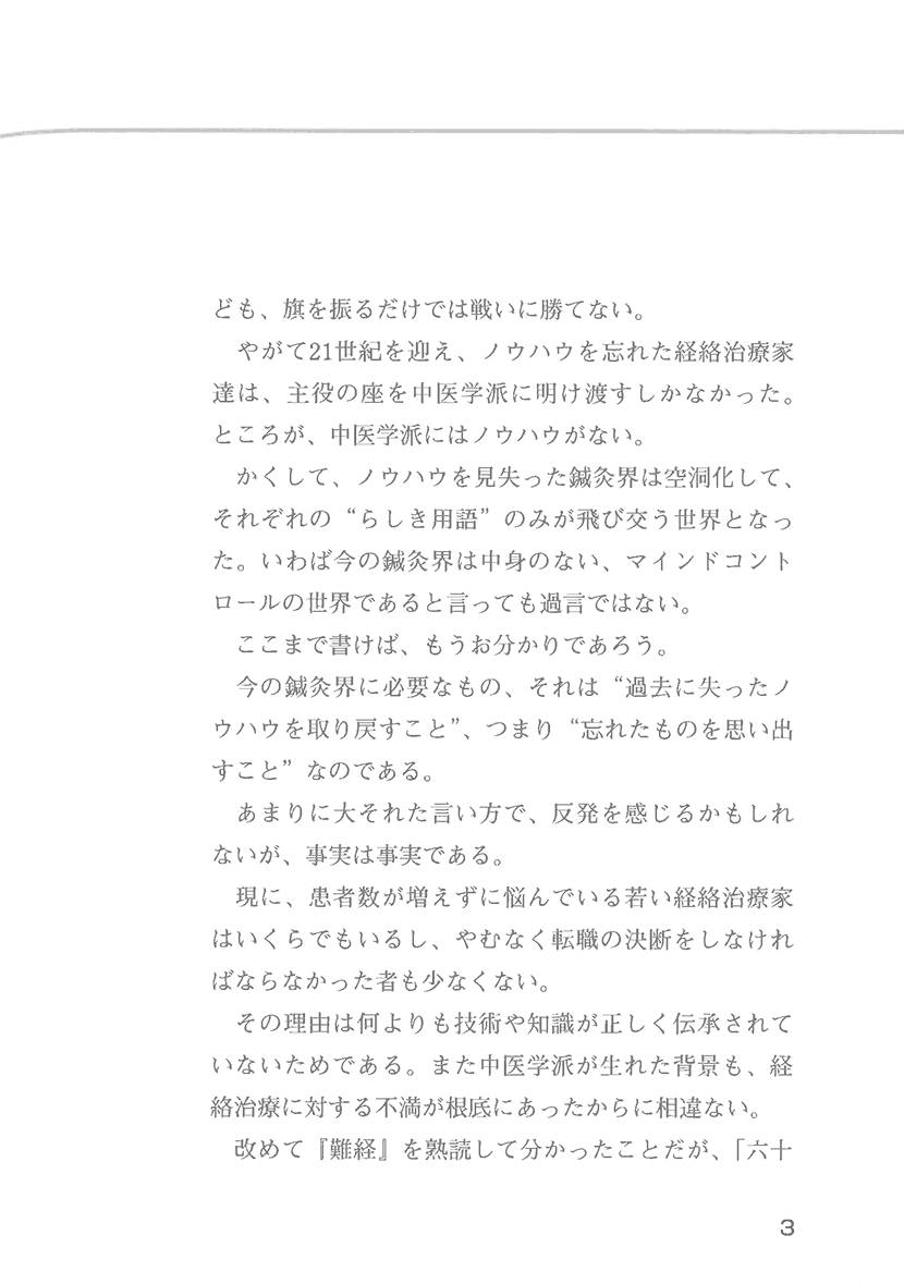 鍼灸院の患者が増える　即効・陽経治療1右側