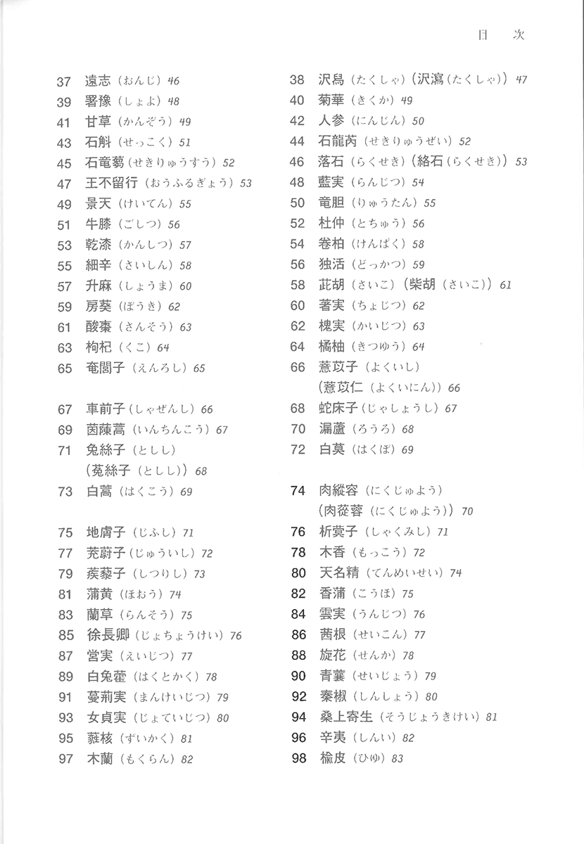神農本草経解説２右側