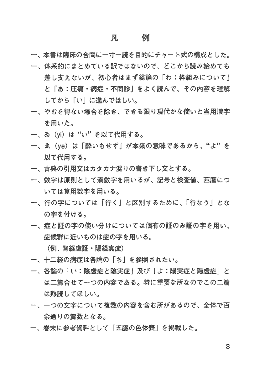 鍼灸いろは経　各論２右側