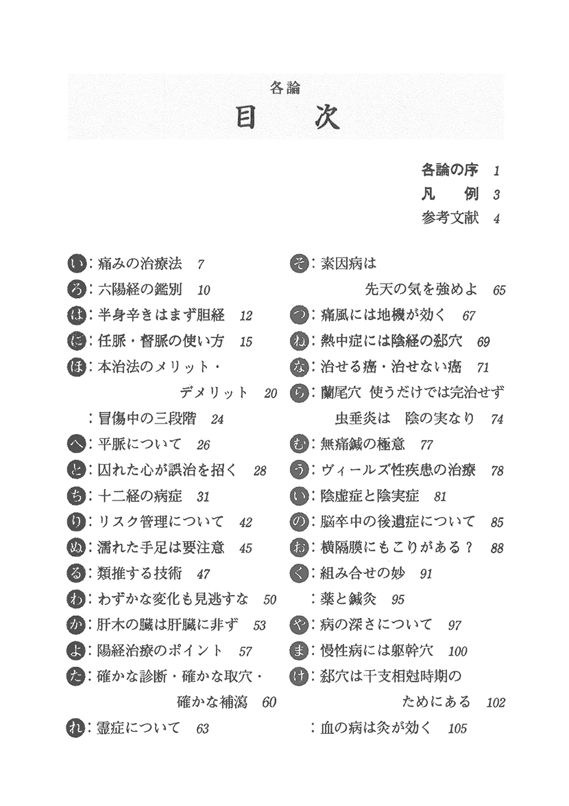 鍼灸いろは経　各論３右側